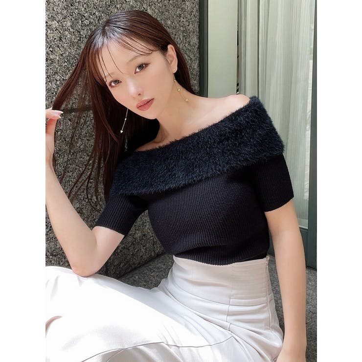 シャギーコンビオフショルニットトップス | RESEXXY | 詳細画像29 