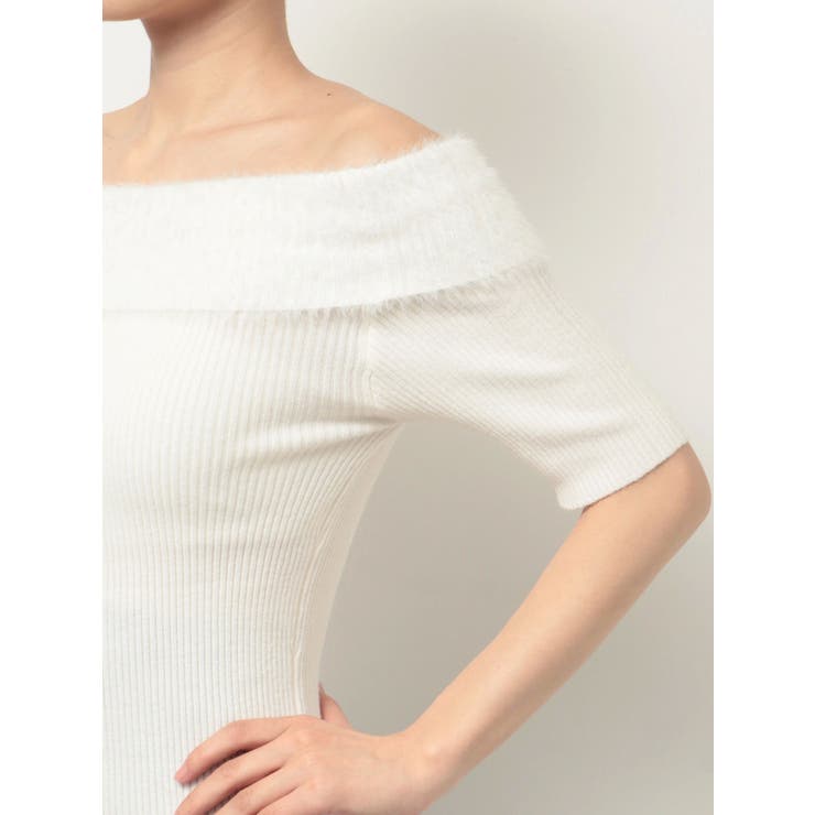 シャギーコンビオフショルニットトップス | RESEXXY | 詳細画像36 