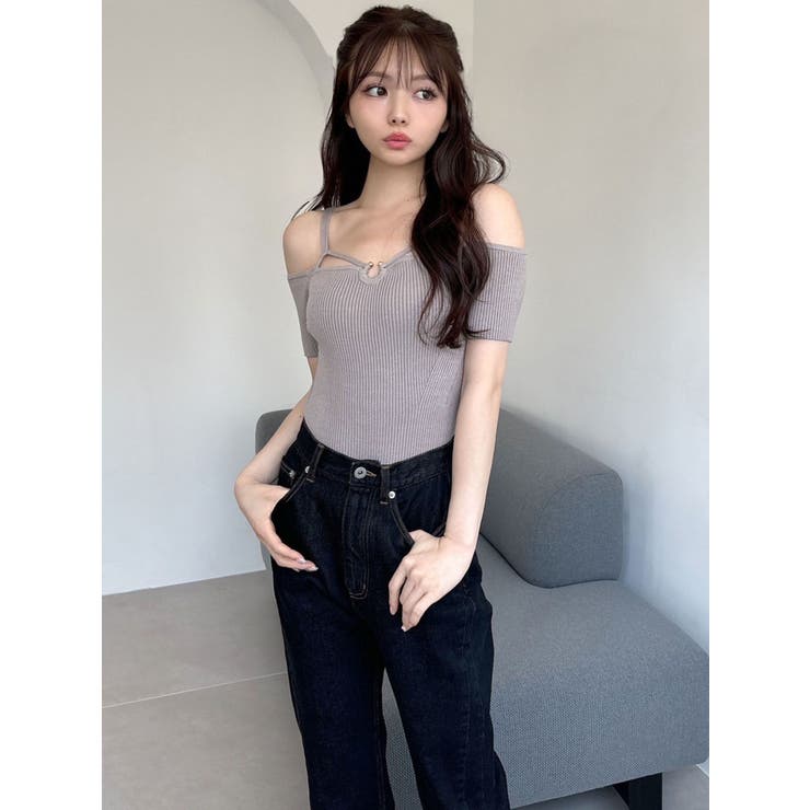 バストデザインニットトップス | RESEXXY | 詳細画像2 