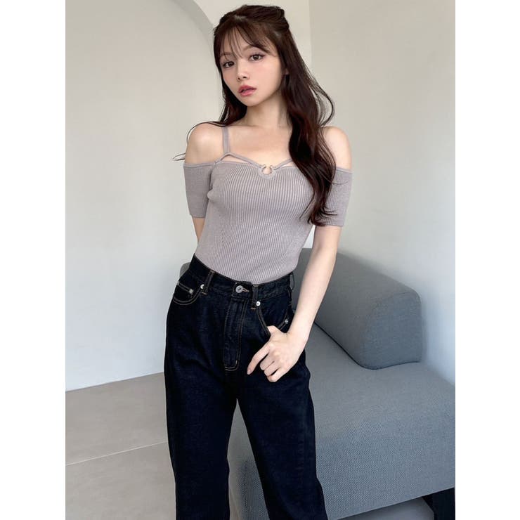 バストデザインニットトップス | RESEXXY | 詳細画像3 