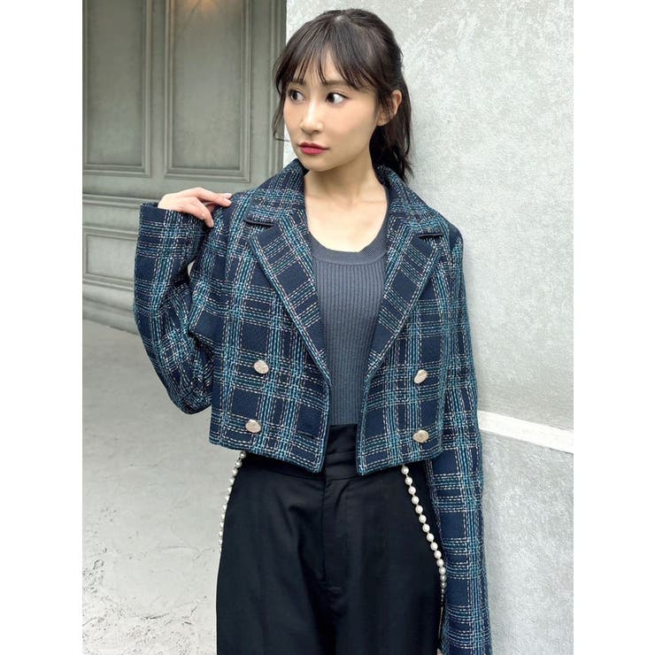 ラウンドネックリブニットトップス | RESEXXY | 詳細画像25 