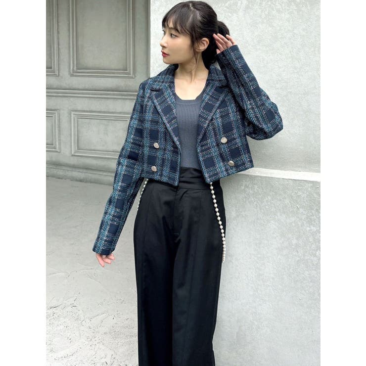 ラウンドネックリブニットトップス | RESEXXY | 詳細画像26 