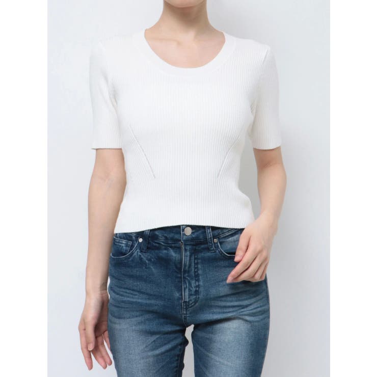 ラウンドネックリブニットトップス | RESEXXY | 詳細画像41 