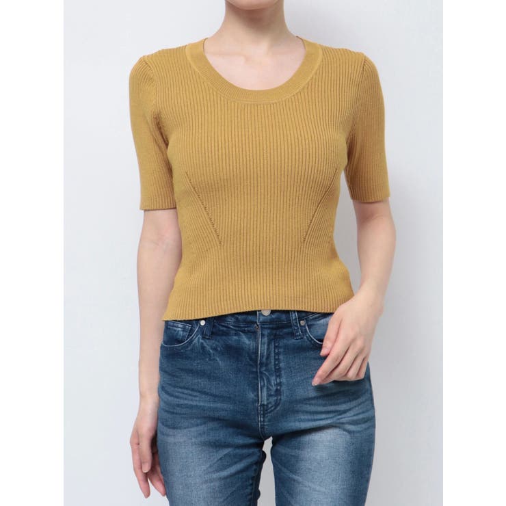 ラウンドネックリブニットトップス | RESEXXY | 詳細画像43 