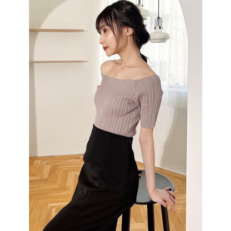 オフショルリブニットトップス | RESEXXY | 詳細画像11 