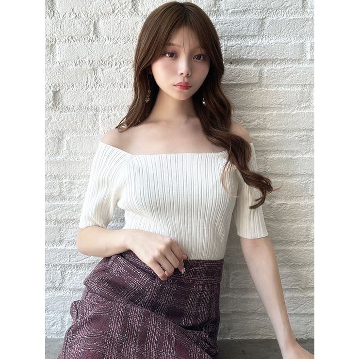 オフショルリブニットトップス | RESEXXY | 詳細画像3 