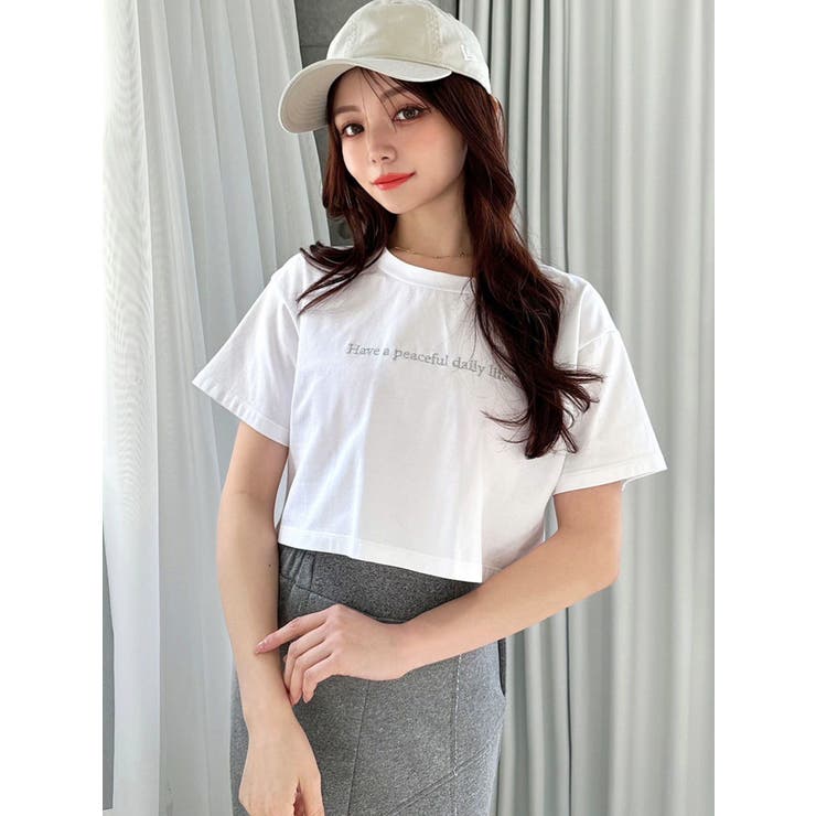 ロゴ刺繍Tシャツ[品番：MKSW0058094]｜RESEXXY（リゼクシー）の