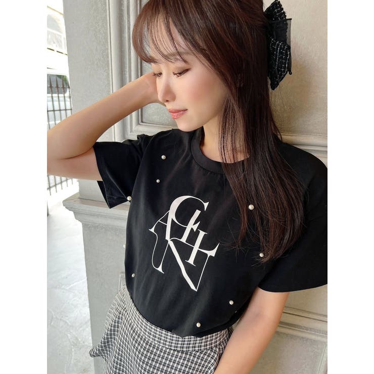 ビックロゴT セール】ビッグロゴデイジーTシャツ刺繍ロゴTシャツ/ビッグ