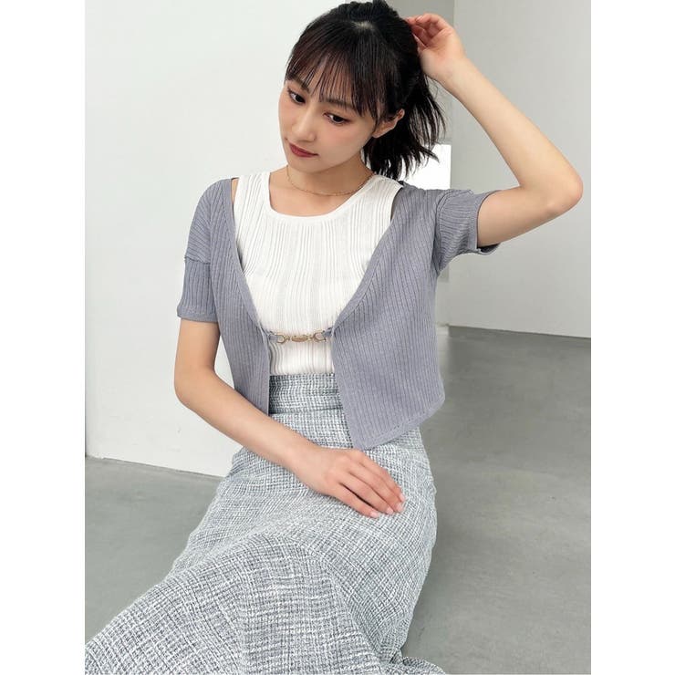 チャームリブニットカーディガン【セットアップ着用可能】 | RESEXXY | 詳細画像22 