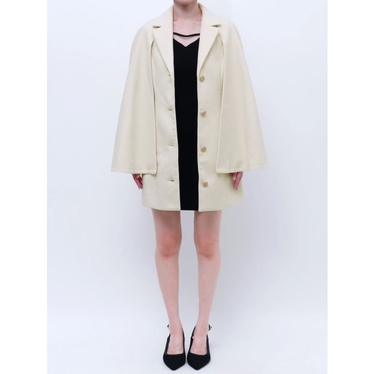 ANAYI｜ウールナイロンリバーケープコート | Rakuten Fashion