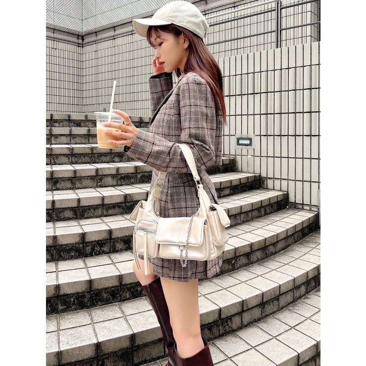 クロップドジャケット【セットアップ着用可能】[品番：MKSW0059116