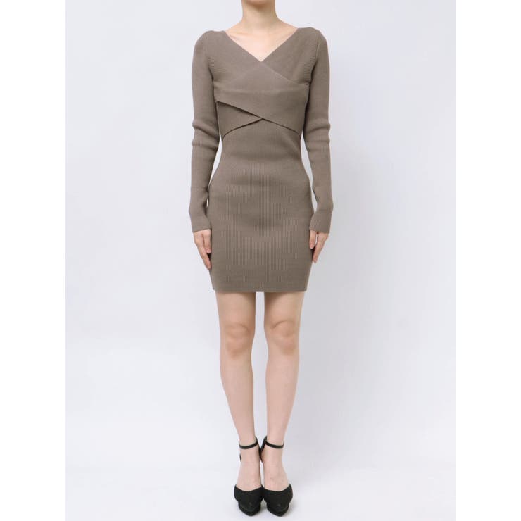 クロスニットワンピースセット フロントクロスニットワンピース[品番：MKSW0059913]｜RESEXXY