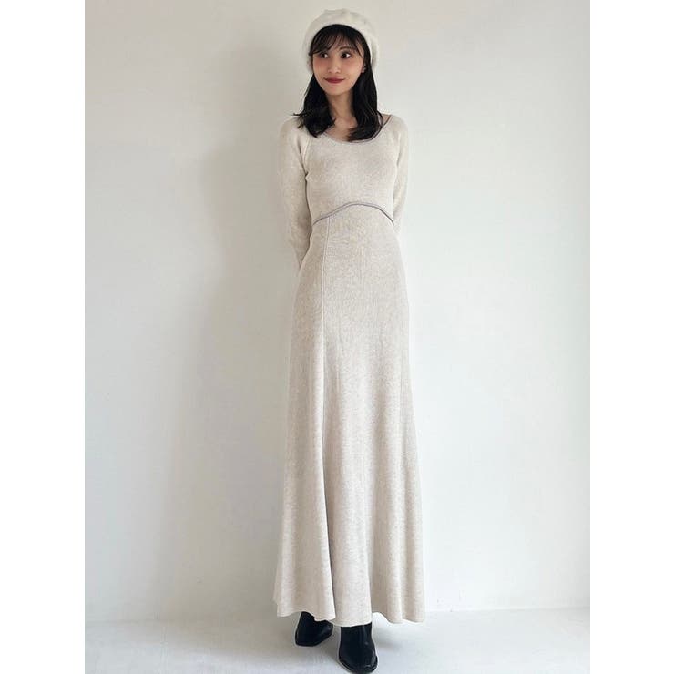 コルセットデザインニットワンピース[品番：MKSW0059914]｜RESEXXY