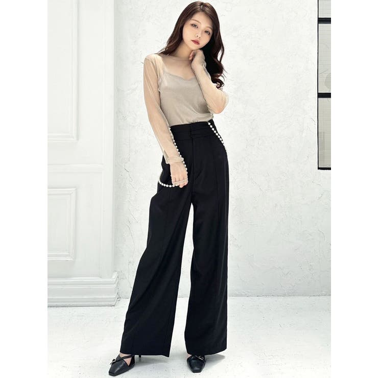 パールサスペンダーパンツ[品番：MKSW0059915]｜RESEXXY