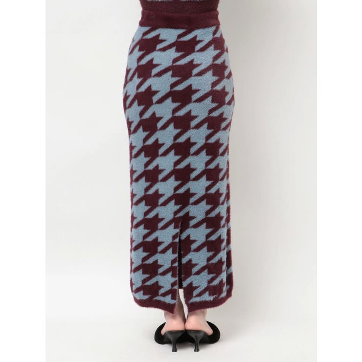 ハウンドトゥースシャギーニットスカート【セットアップ着用可能】 | RESEXXY | 詳細画像19