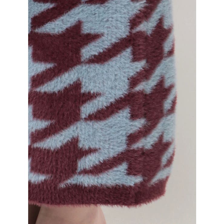 ハウンドトゥースシャギーニットスカート【セットアップ着用可能】 | RESEXXY | 詳細画像21