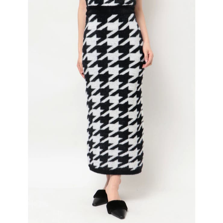 ハウンドトゥースシャギーニットスカート【セットアップ着用可能】 | RESEXXY | 詳細画像27