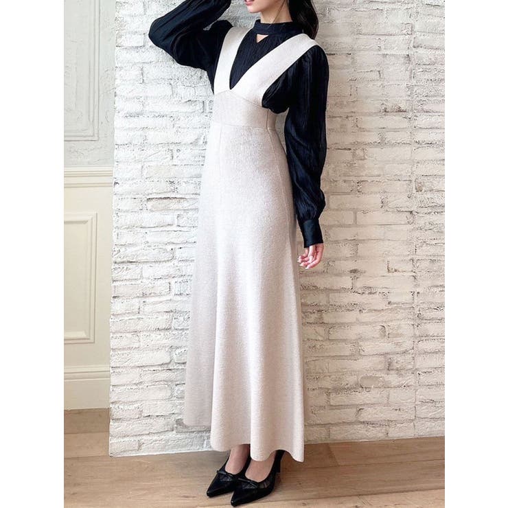 アイボリー | コルセットフレアニットジャンスカ | RESEXXY