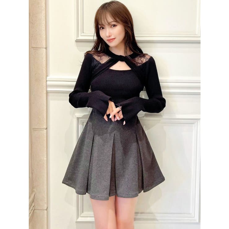 ラグランレースニットトップス[品番：MKSW0060713]｜RESEXXY