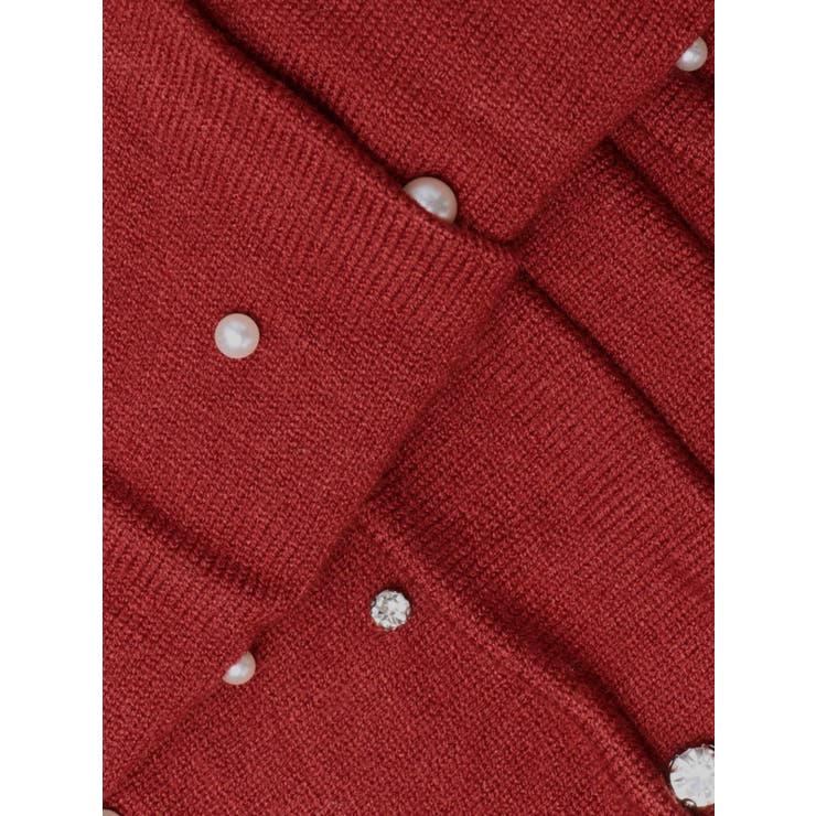 ギャザービジューニットトップス[品番：MKSW0061194]｜RESEXXY