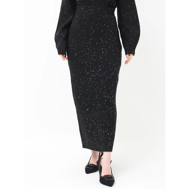 グリッターIラインニットスカート【セットアップ着用可能】 | RESEXXY | 詳細画像31 