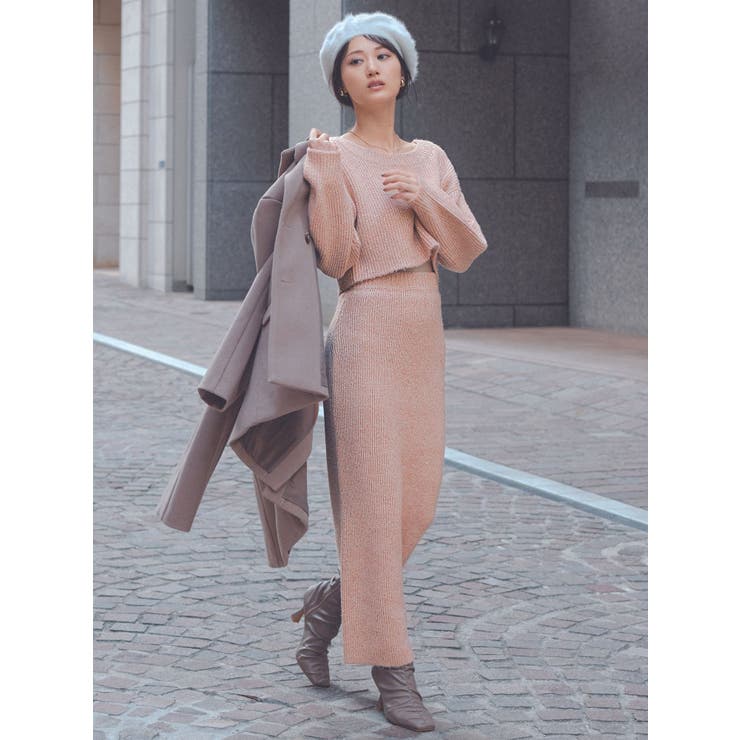 グリッターIラインニットスカート【セットアップ着用可能】 | RESEXXY | 詳細画像6 