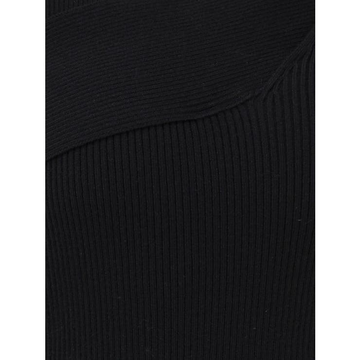 アシンメトリーリブニットトップス[品番：MKSW0061099]｜RESEXXY