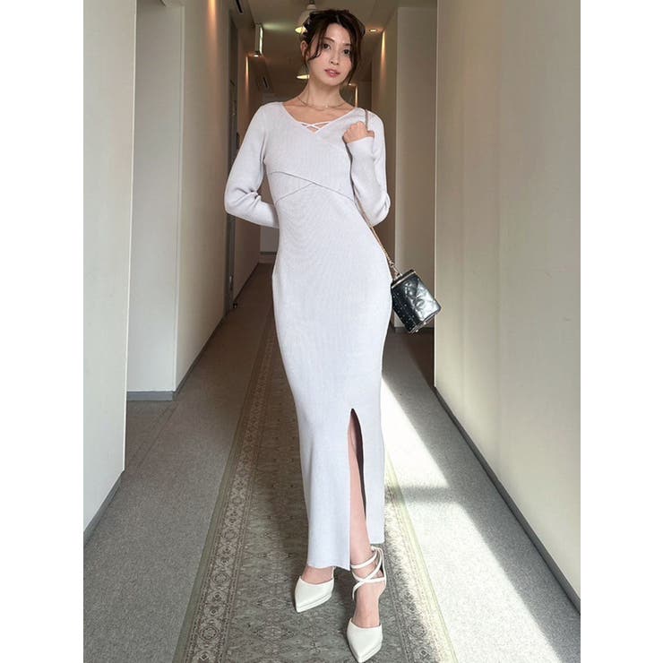 ダブルクロスニットワンピース | RESEXXY | 詳細画像12 