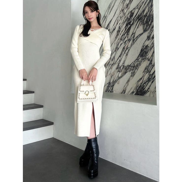 ダブルクロスニットワンピース | RESEXXY | 詳細画像19 