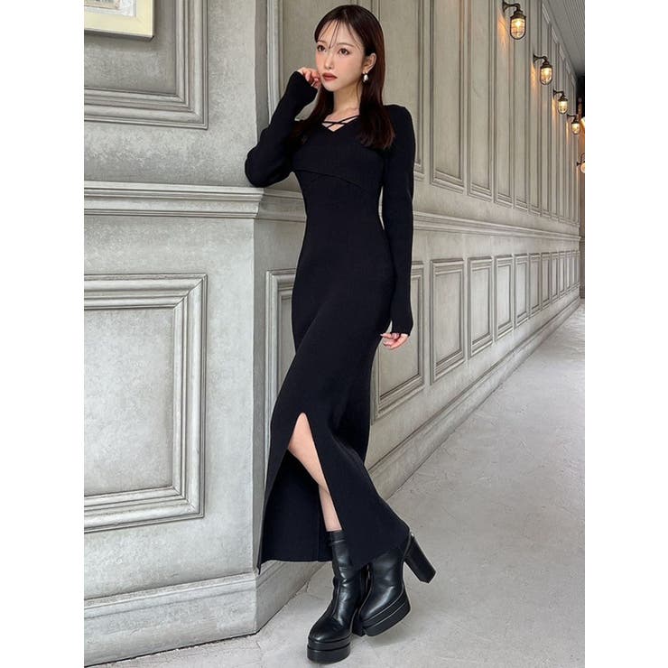 ダブルクロスニットワンピース | RESEXXY | 詳細画像26 