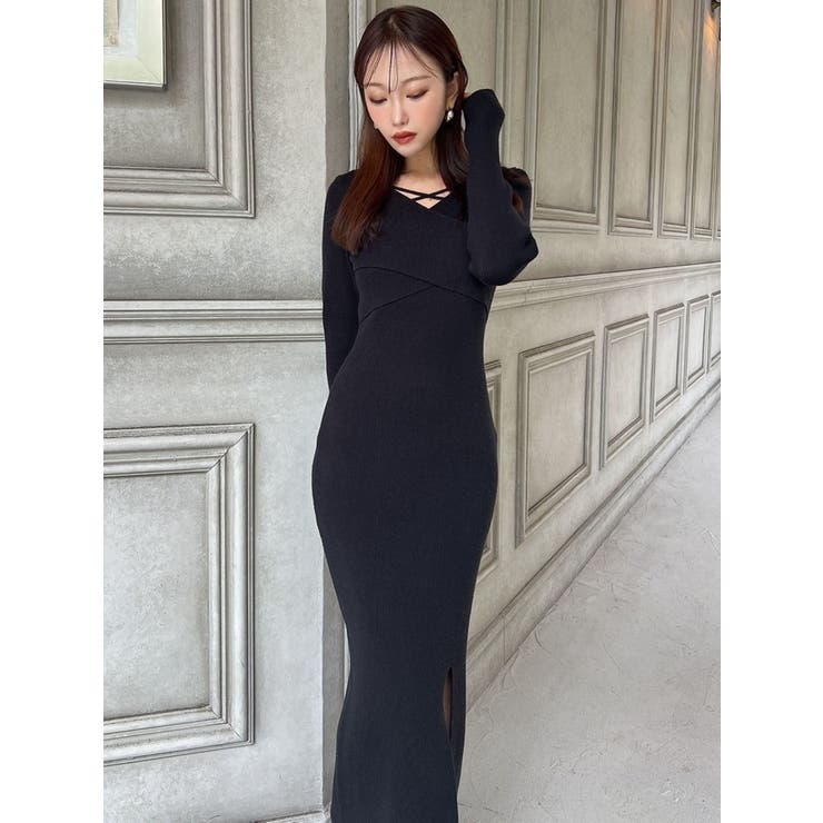 ダブルクロスニットワンピース | RESEXXY | 詳細画像28 