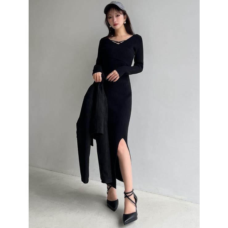 ダブルクロスニットワンピース | RESEXXY | 詳細画像31 