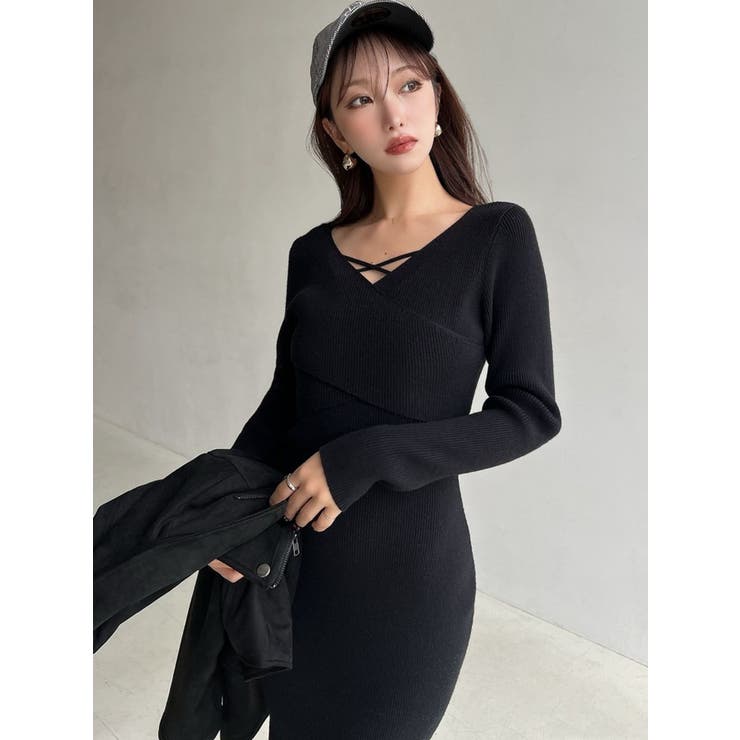 ダブルクロスニットワンピース | RESEXXY | 詳細画像32 