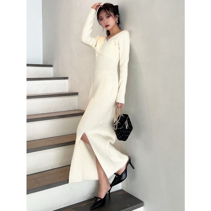 ダブルクロスニットワンピース | RESEXXY | 詳細画像35 