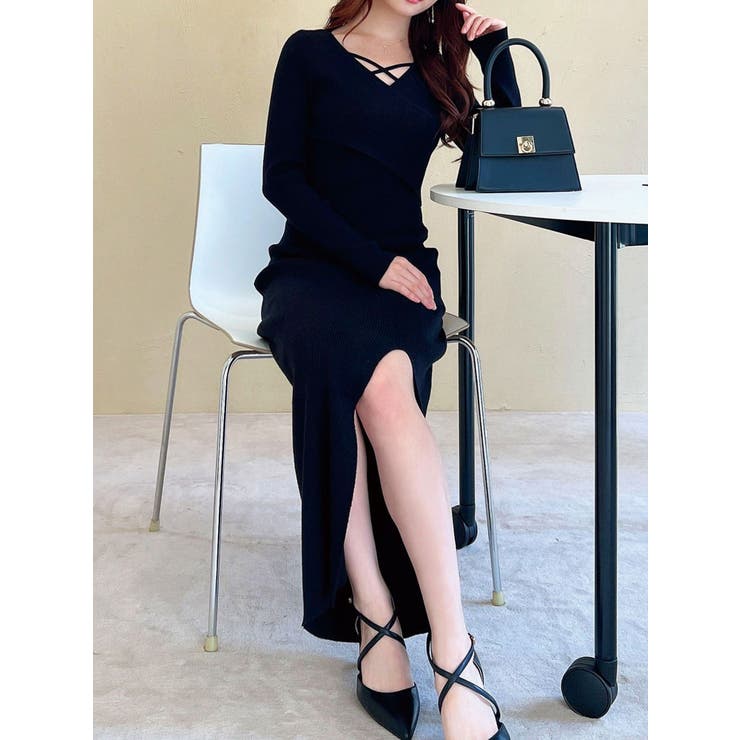 ダブルクロスニットワンピース | RESEXXY | 詳細画像37 