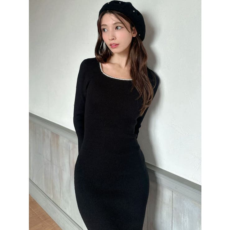 デコルテパールニットワンピース | RESEXXY | 詳細画像16 