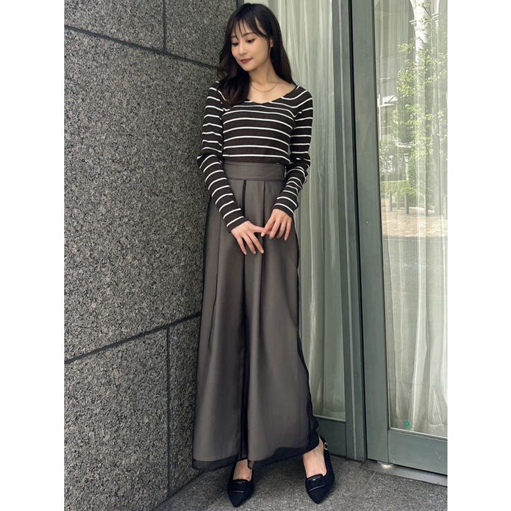 シアーレイヤードロングパンツ[品番：MKSW0061385]｜RESEXXY