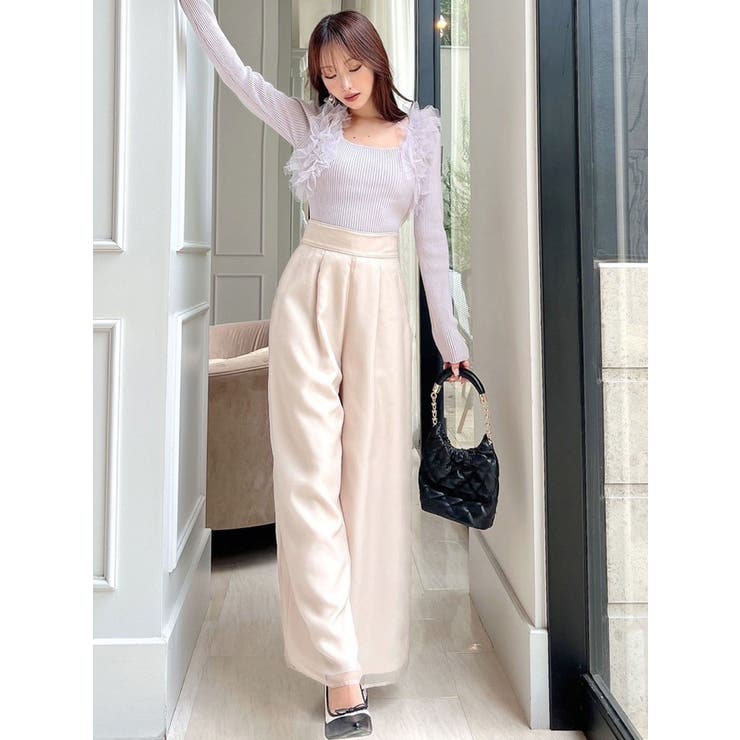 シアーレイヤードロングパンツ | RESEXXY | 詳細画像4 