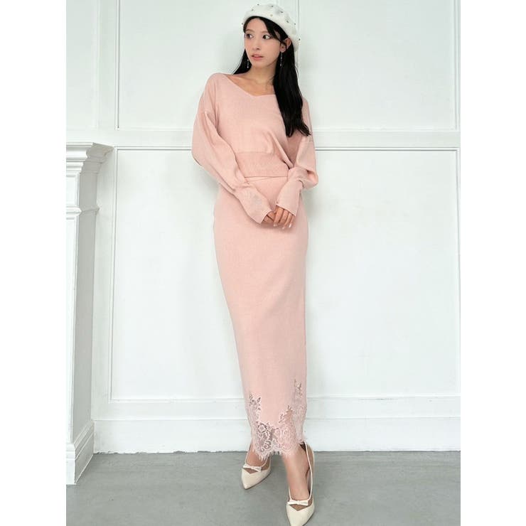 レーストリムニットスカート【セットアップ着用可能】 | RESEXXY | 詳細画像10 