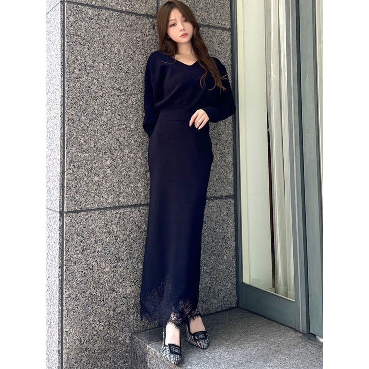 レーストリムニットスカート【セットアップ着用可能】 | RESEXXY | 詳細画像11 