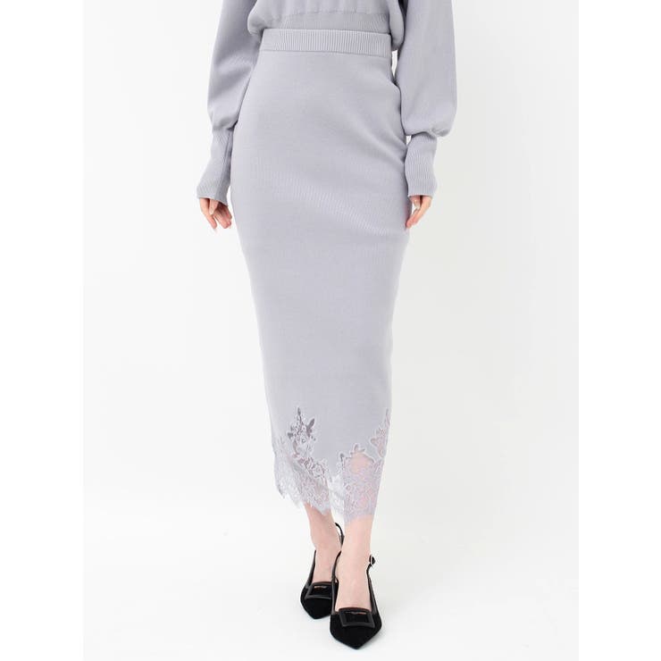 レーストリムニットスカート【セットアップ着用可能】 | RESEXXY | 詳細画像28 