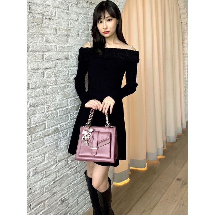 フラップポイントスクエアハンドバッグ | RESEXXY | 詳細画像10 