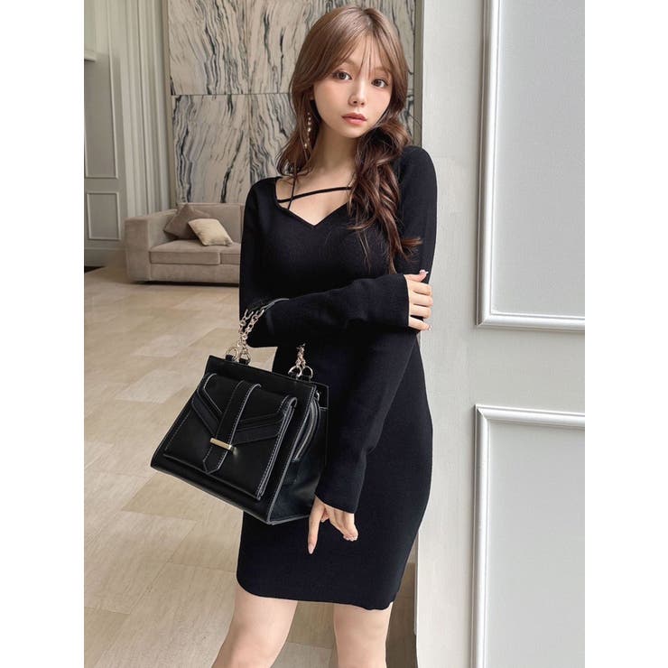 フラップポイントスクエアハンドバッグ | RESEXXY | 詳細画像8 