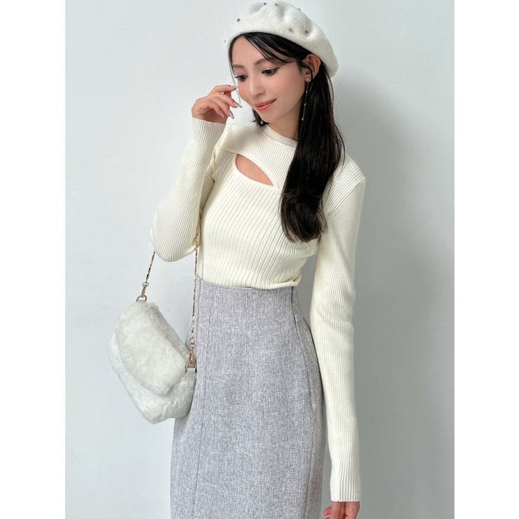 バストあきニットトップス[品番：MKSW0061393]｜RESEXXY