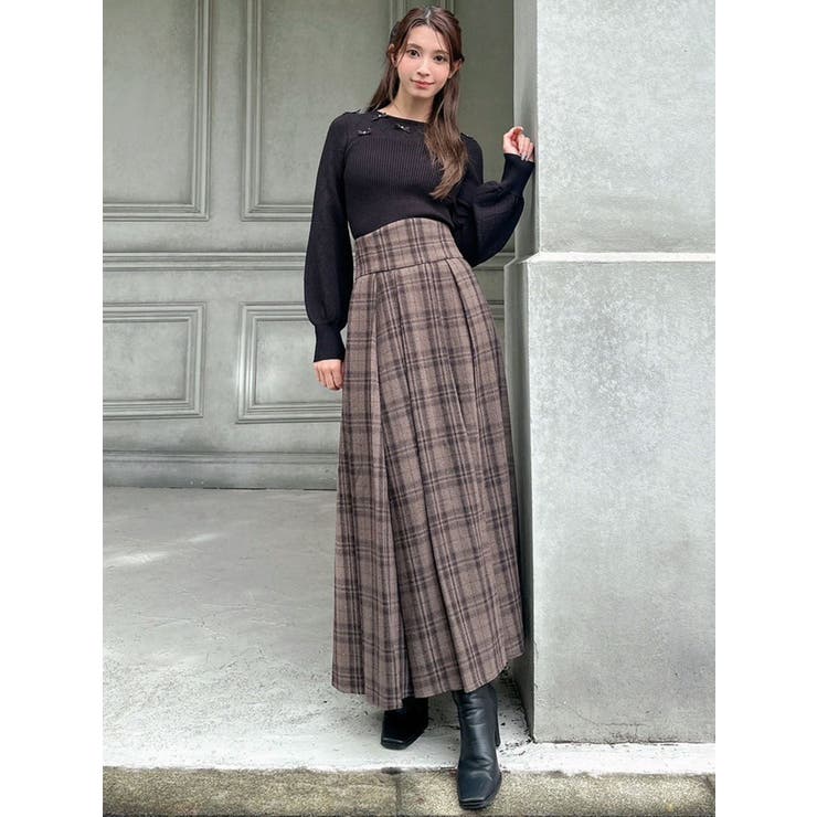 バックオープンリボンニット × RIBニットマキシスカート 美品 バックオープンリボンシアーニット – poláura OFFICIAL ONLINE STORE