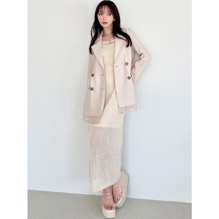 Mal. レレレ　シアージャケット I_am（アイアム）の「lame over size sheer jacket / ラメ