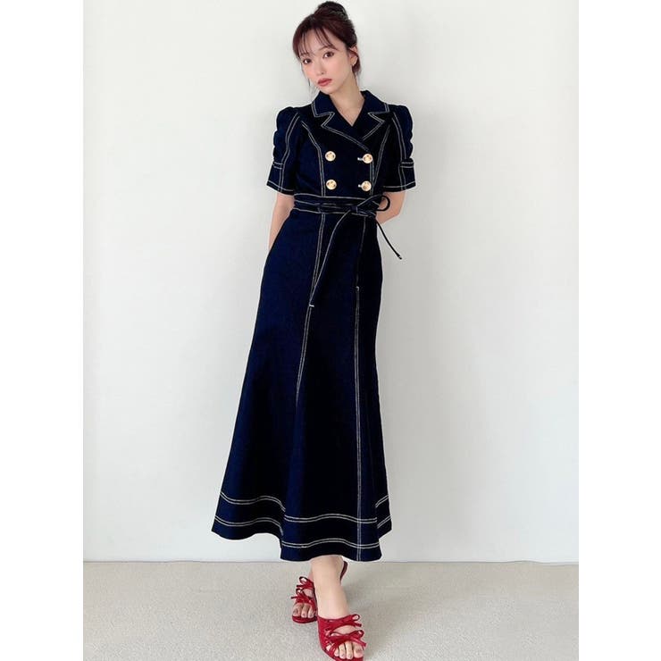 ギャザーデザインマーメイドワンピース | RESEXXY | 詳細画像9 