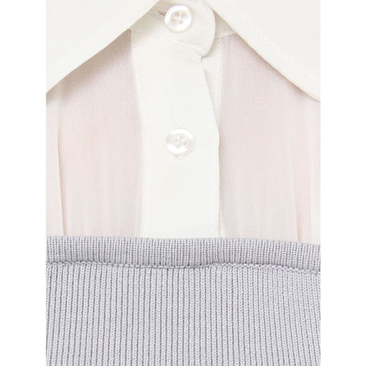 シャツドッキングニットワンピース[品番：MKSW0063214]｜RESEXXY