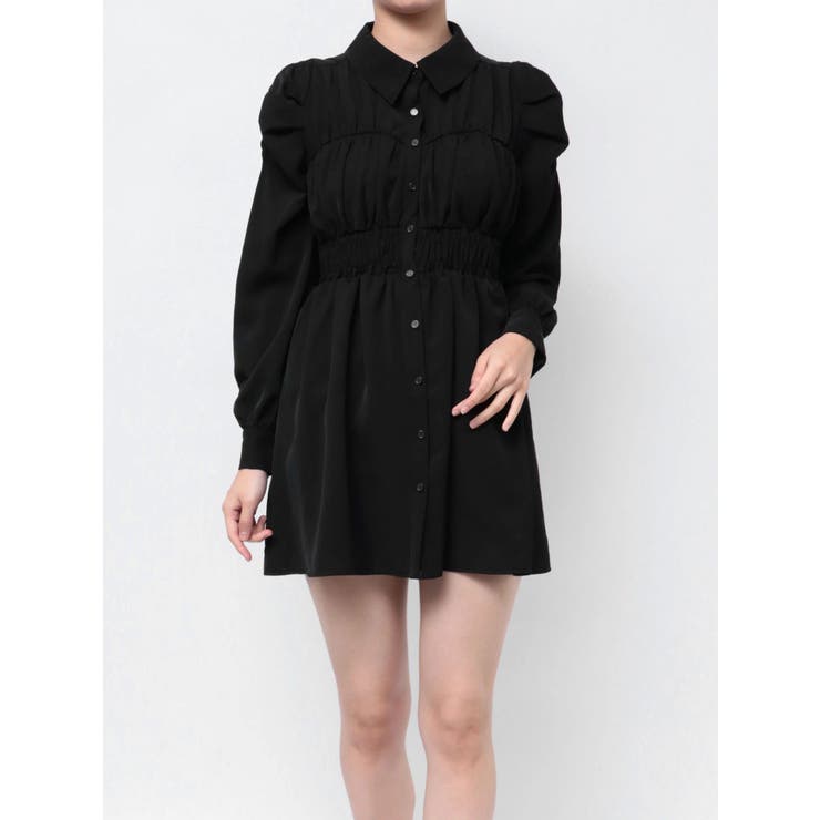 シャーリングデザインミニシャツワンピース | RESEXXY | 詳細画像35 