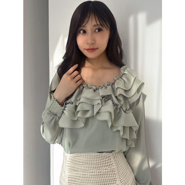 ラッフルオフショルブラウス | RESEXXY | 詳細画像12 